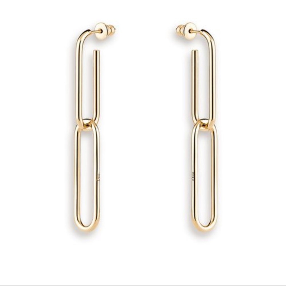 Dior earrings paper clip